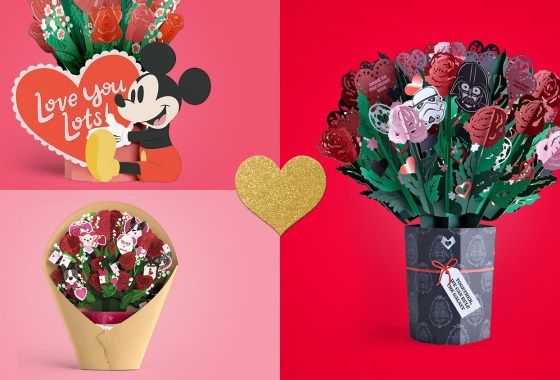 Pop-up paper flower bouquets are fun, whimsical and perfect for Valentine’s Day