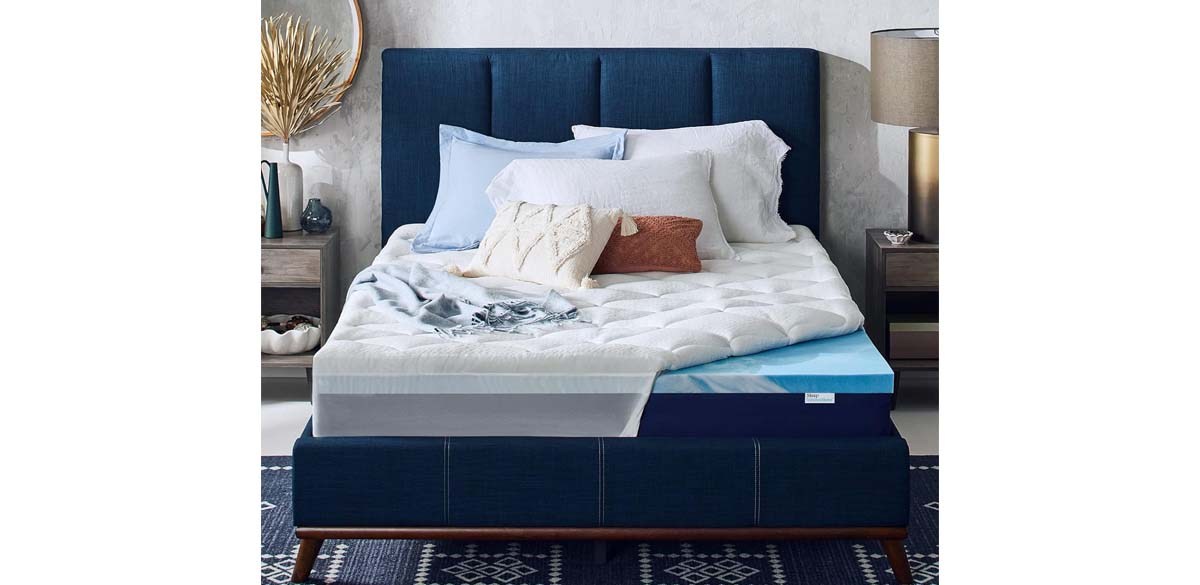 Sleep Innovations 4-inch Dual Layer Cool Comfort Mattress Topper Sleep Innovations 4-inch Dual Layer Cool Comfort Mattress Topper