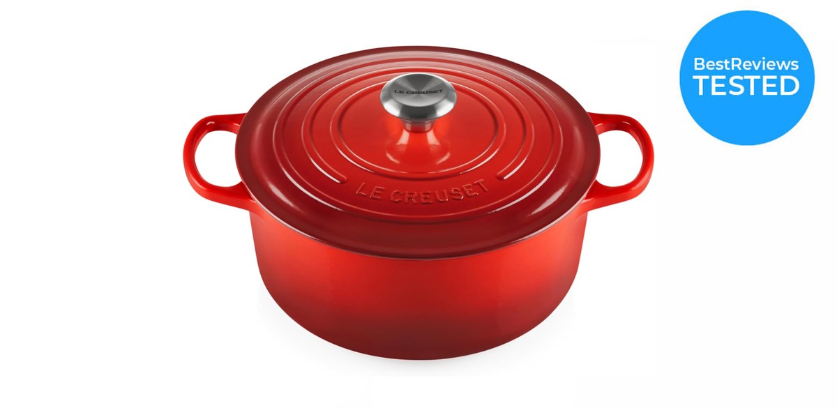 Le Creuset Enameled Cast-Iron Signature Round Dutch Oven  Le Creuset Enameled Cast-Iron Signature Round Dutch Oven