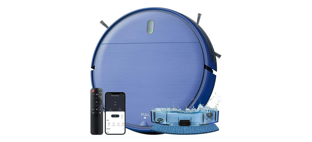 Onson Robot Vacuum Cleaner and Mop Combo on white background