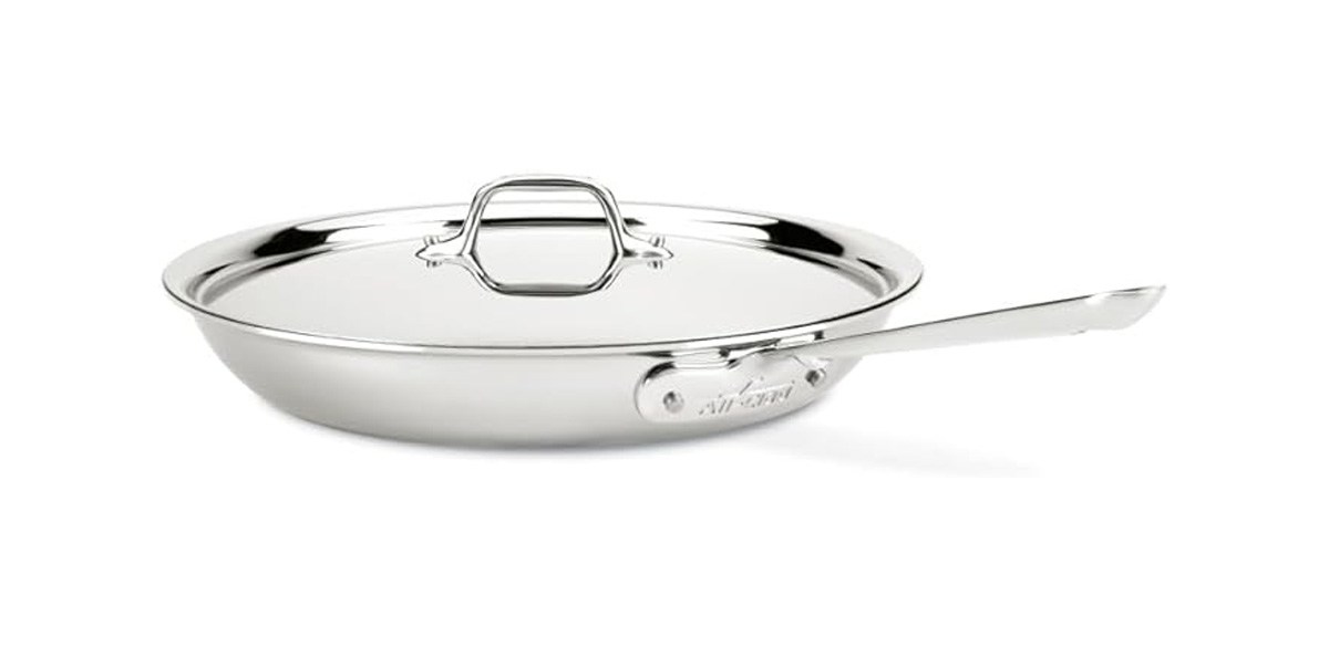 All-Clad D3 Stainless Steel Frying Pan with Lid