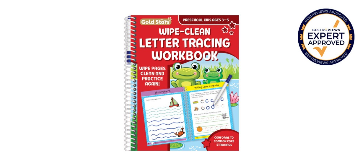 best Books-Best Gold Stars Wipe Clean Letter Tracing Workbook
