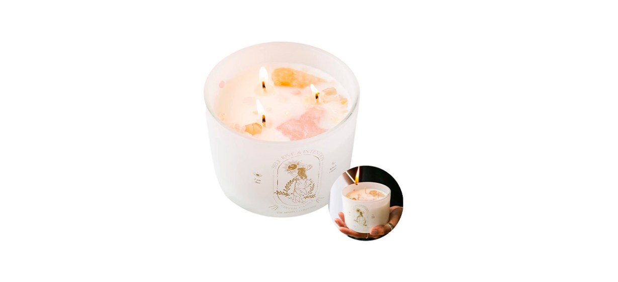 Best The Mindful Collective Healing Crystal Candle Best The Mindful Collective Healing Crystal Candle