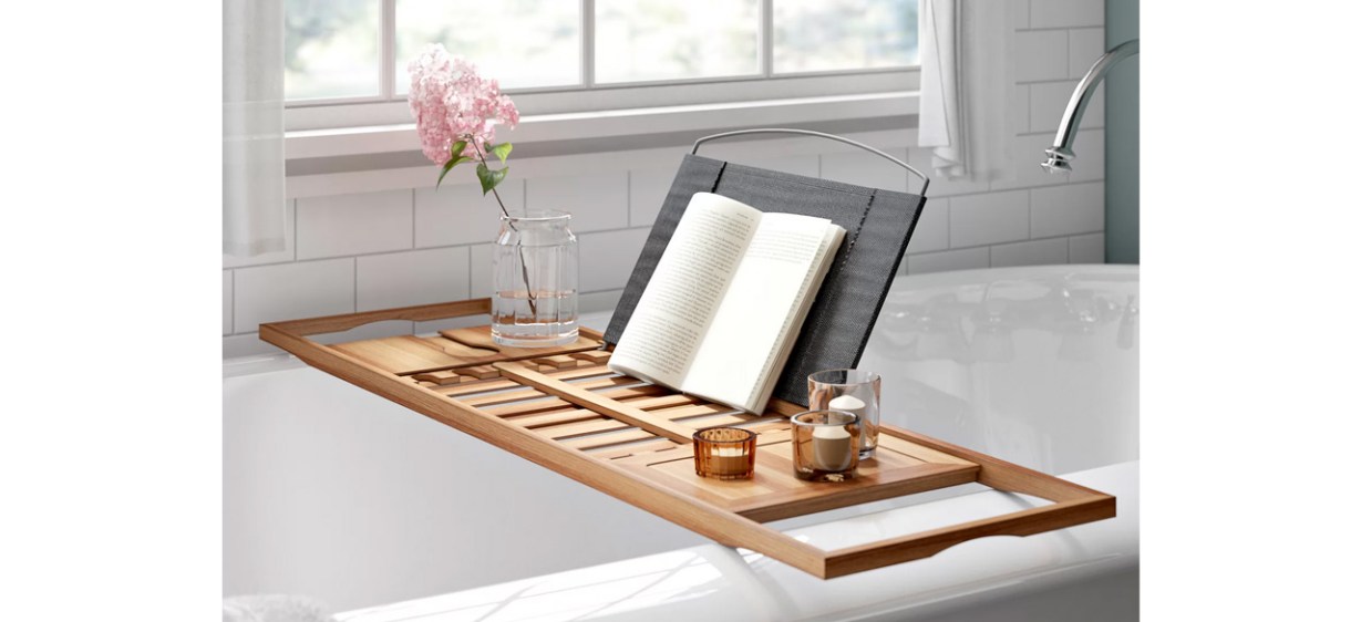 Best Rebrilliant Gardner Bamboo Bathtub Tray