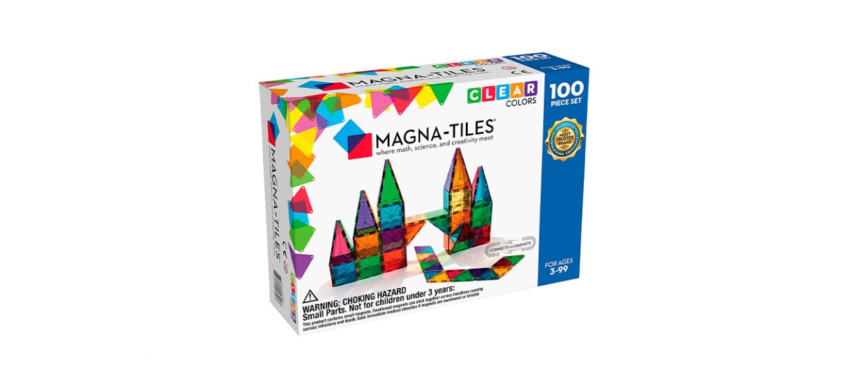 Magna-Tiles 100-Piece Clear Colors Set Magna-Tiles 100-Piece Clear Colors Set