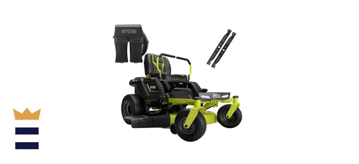 Ryobi 48-Volt Brushless Electric Riding Zero Turn Mower