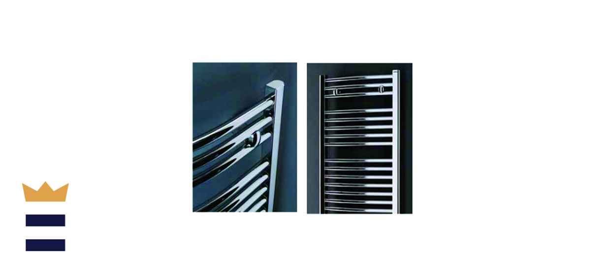 Starline Curved Chrome Hydronic Towel Warmer 