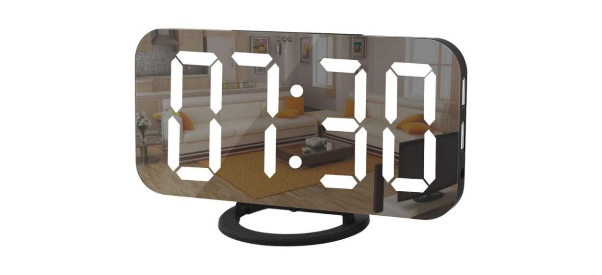 SZELAM Digital Clock on white background SZELAM Digital Clock on white background
