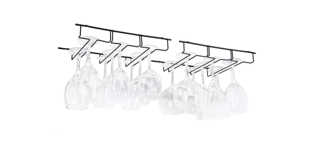 Wallniture Napa Under Cabinet Stemware Rack