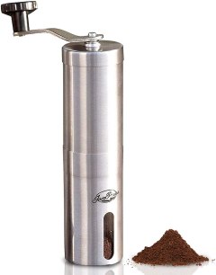 JavaPresse Manual Coffee Grinder with Adjustable Settings