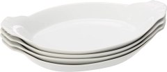 HIC Kitchen Kitchen Oval Au Gratin Baking Dish Set