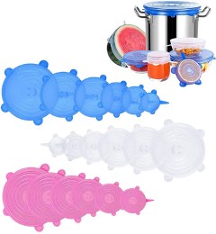 Firsting Silicone Stretch Lids, 18-Pack