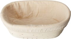 Sugus House Oval Bread Banneton Proofing Basket & Liner