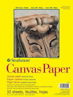 Strathmore 9x12 Canvas Paper - 10 Sheets