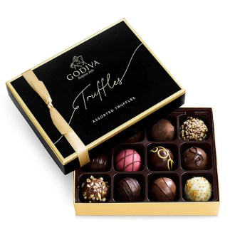 Godiva Chocolatier  12-PC Signature Assorted Chocolate Truffle Gift Box