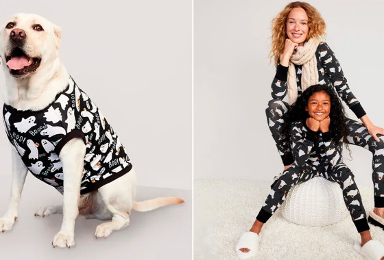Old Navy’s Halloween collection even includes the dog