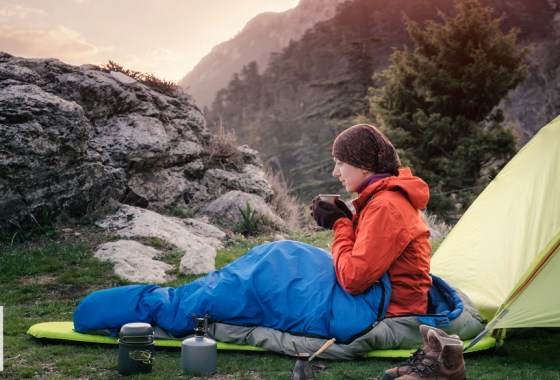 Coleman sleeping bag. vs. North Face sleeping bag