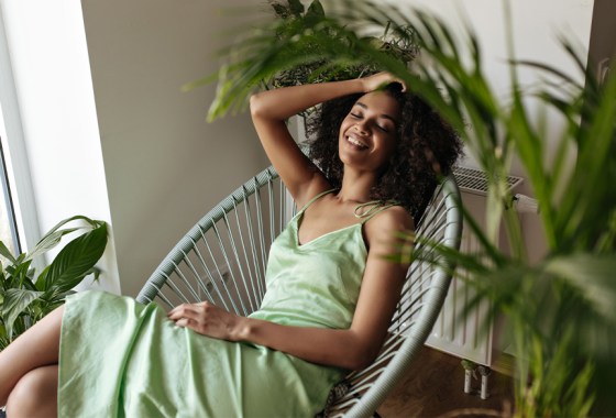 Best green slip dress