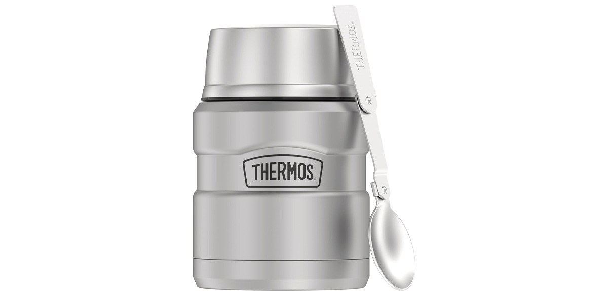 THERMOS Stainless King Vacuum-Insulated Food Jar with Spoon