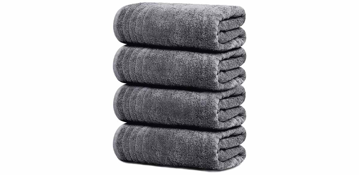 Tens Towels Extra-Large Bath Towels, 4-Pack