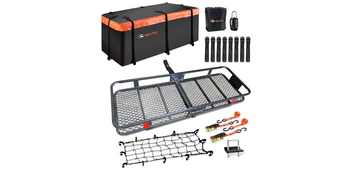 Meefar Folding Hitch-Mount Cargo Carrier