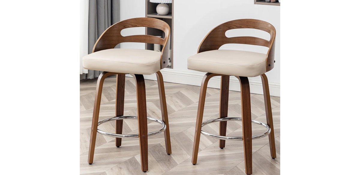 Corrigan Studio Mahtab Swivel Counter &amp; Bar Stools (Set of 2)
