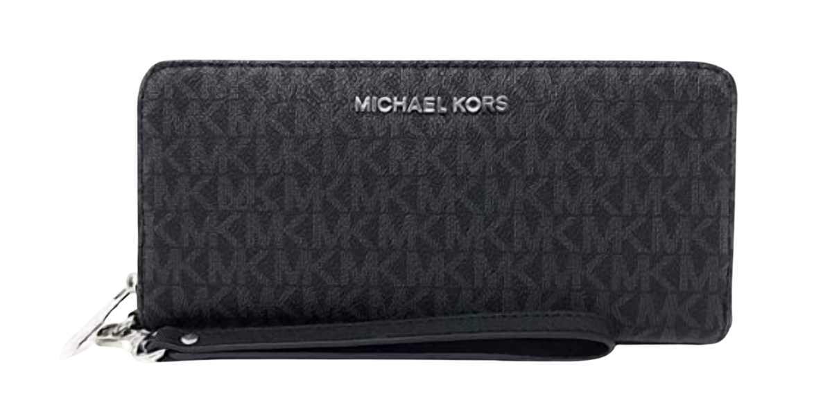 Michael Kors Women Ladies Leather Wallet MK Black