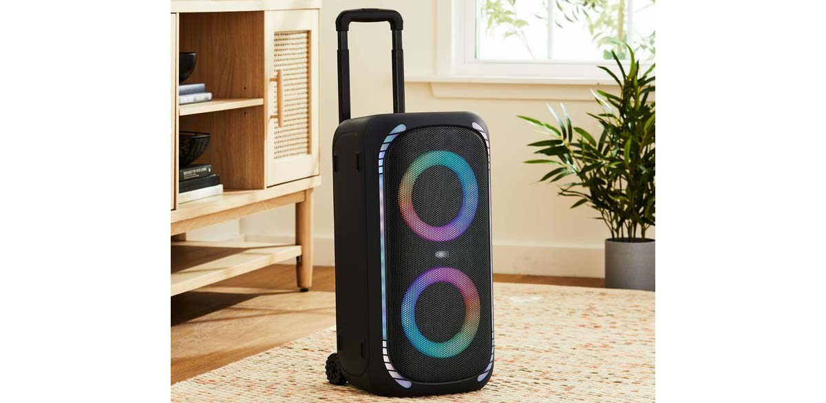 onn Large Party Speaker Gen 2 with LED Lighting