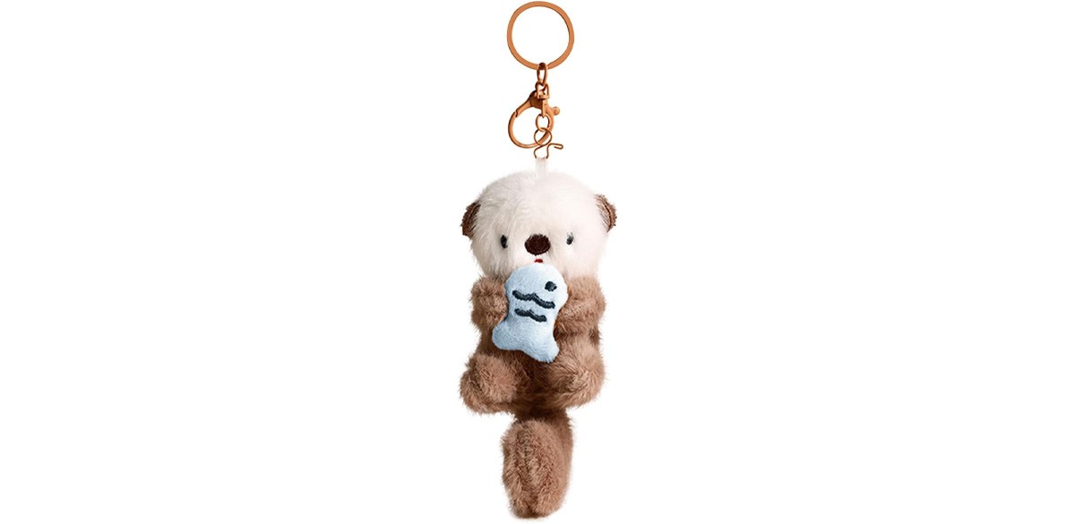 Plush Keychain Otter Charm