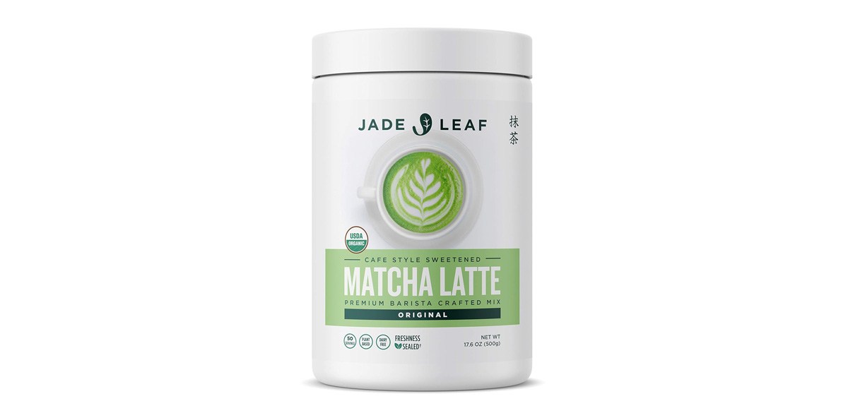 Jade Leaf Matcha Organic Cafe Style Sweetened Matcha Latte Green Tea Powder
