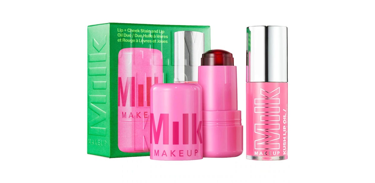 MILK MAKEUP The Jelly Lip Kit_Lip + Cheek Stain &amp; Lip Oil Duo