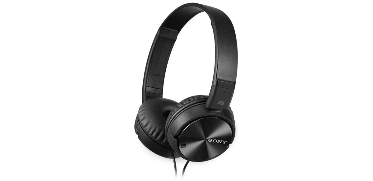 Sony MDRZX110NC Noise Canceling On Ear Headphones, Black