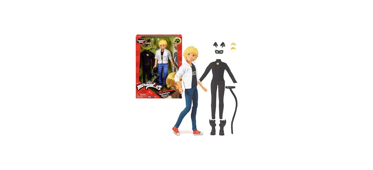 Adrien to Cat Noir Secret Superhero Fashion Doll