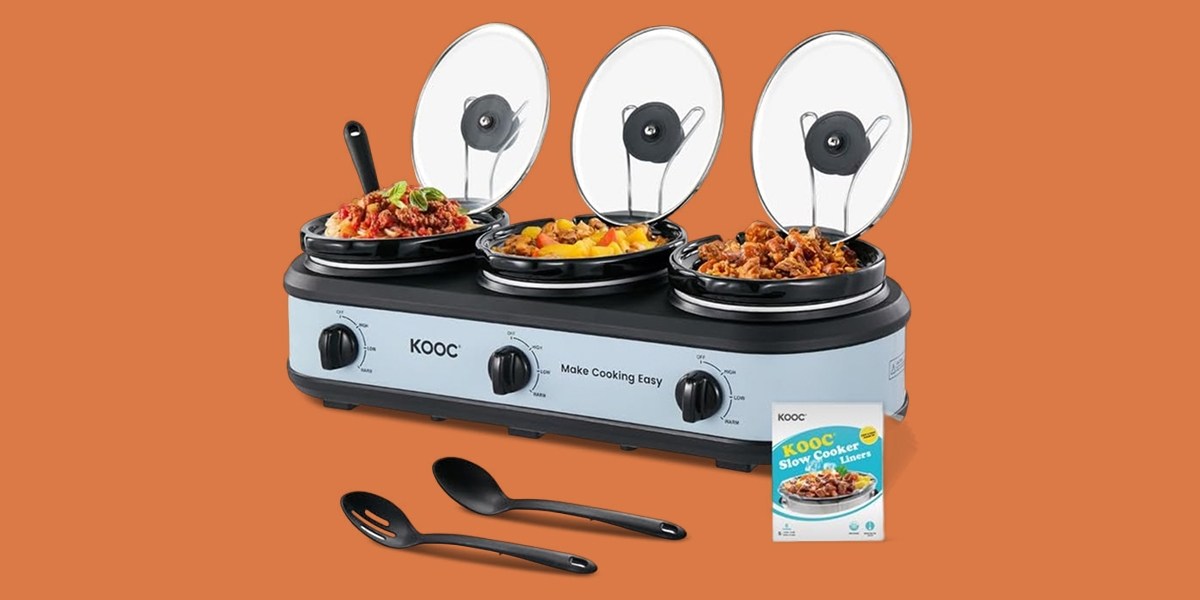 KOOC Triple Slow Cooker