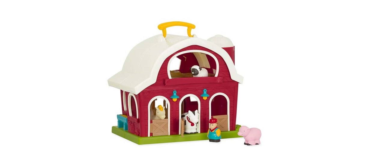 Battat Big Red Barn Animal Farm Playset for Toddlers
