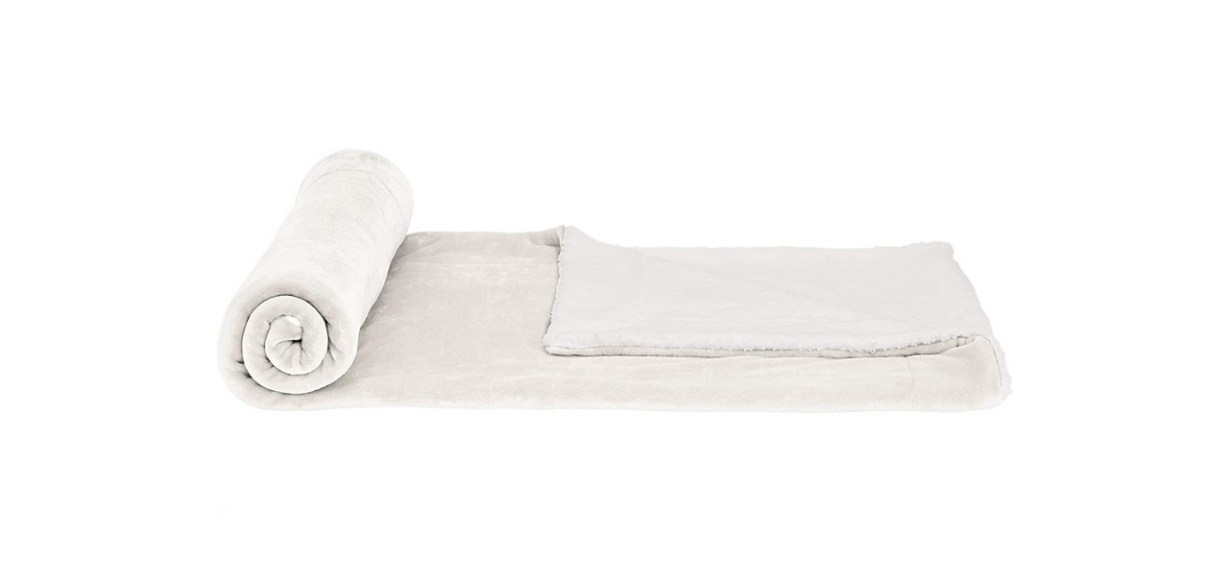 best AmazonBasics Sherpa Throw Blanket