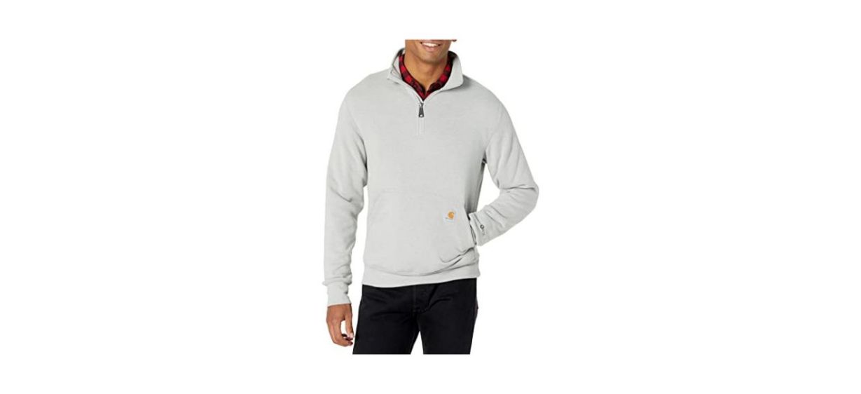 Best Carhartt Men's Quarter-Zip Mock-Neck Sweatshirt