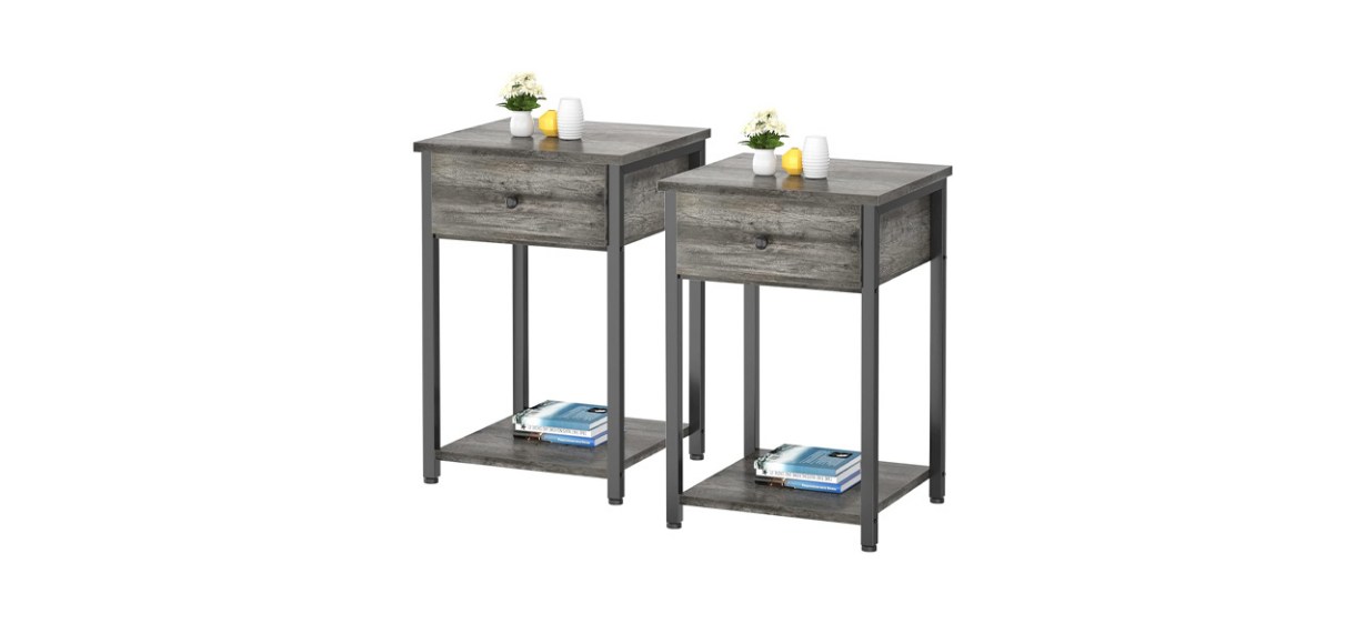 Ecoprsio Nightstand Set on white background