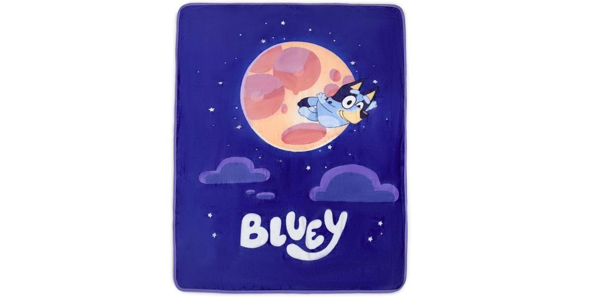 Northwest Bluey Micro Raschel Throw Blanket