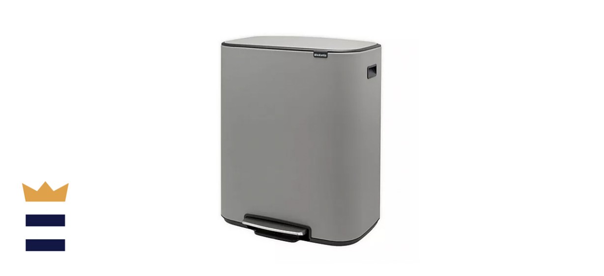 Brabantia Dual Compartment BO Pedal Bin Steel Trash Can