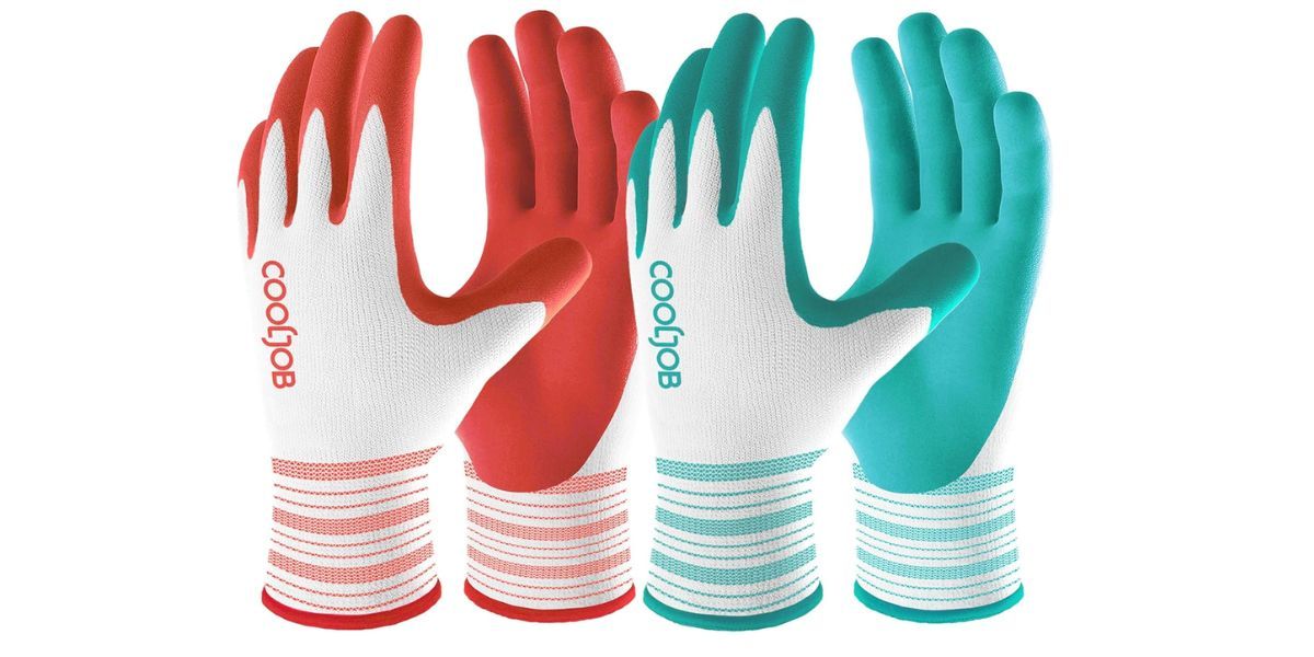 COOLJOB 2 Pairs Gardening Gloves