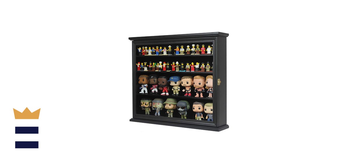 Display Gifts Solid Beechwood Display Case Cabinet