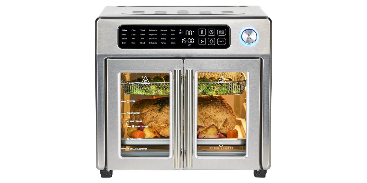Emeril Lagasse Extra Large French Door Air Fryer Toaster Oven Combo