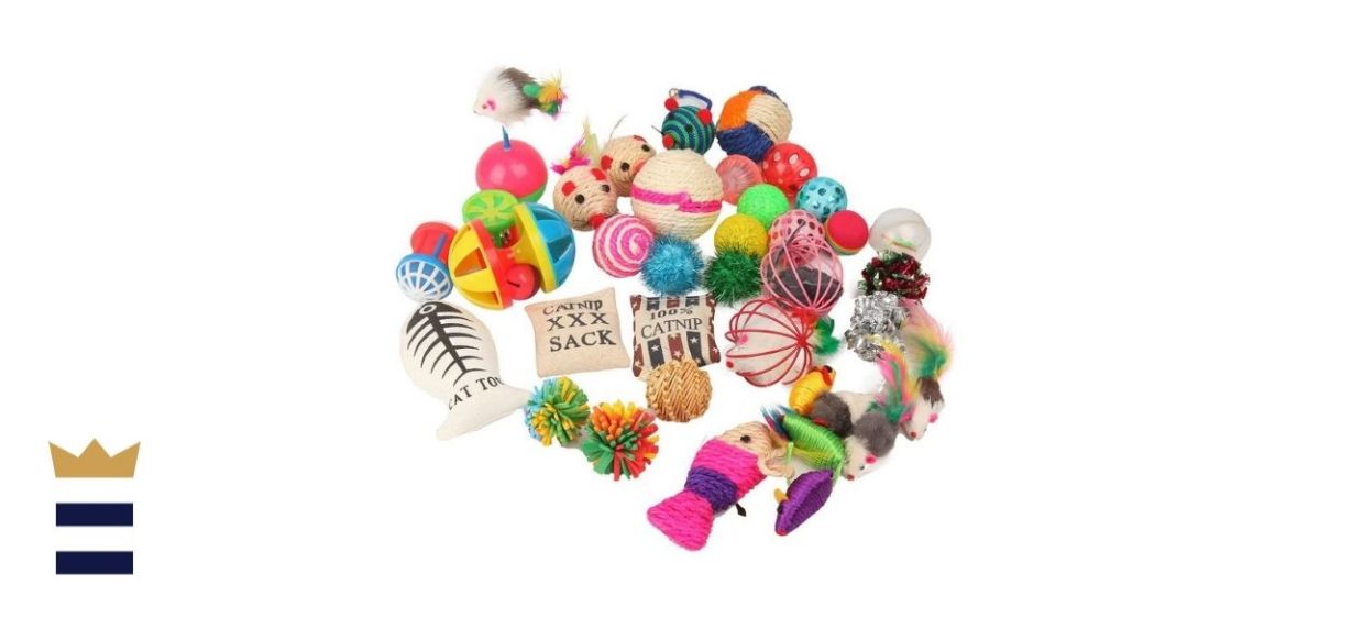 Fashion's Talk Cat Toys Variety Pack for Kitty 20 Pieces