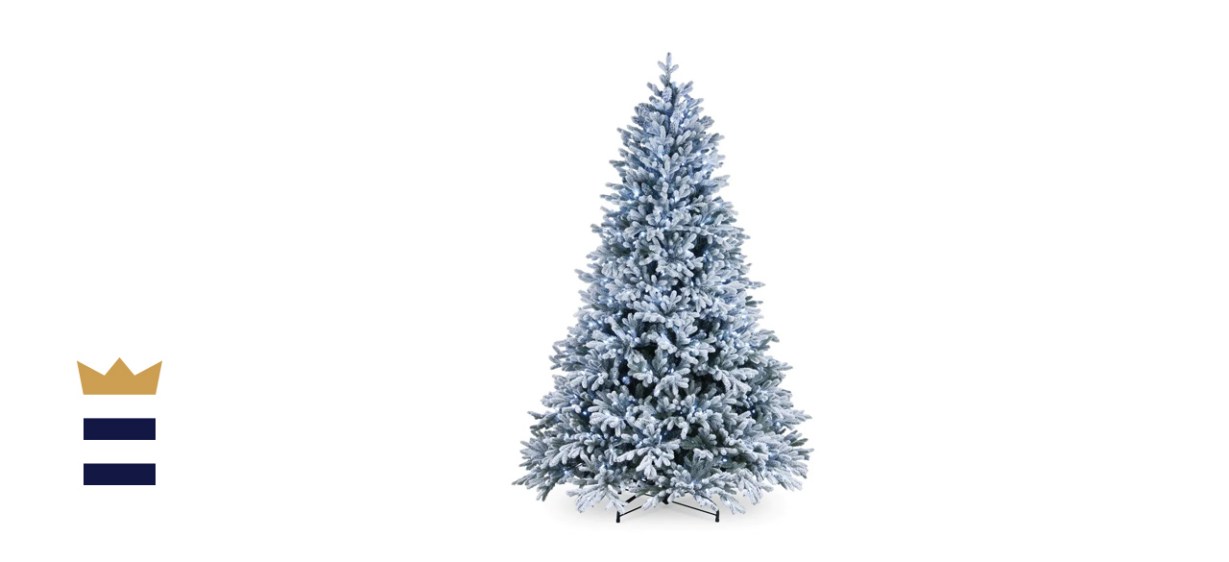 Feel Real Snowy Hamilton Spruce Hinged Tree