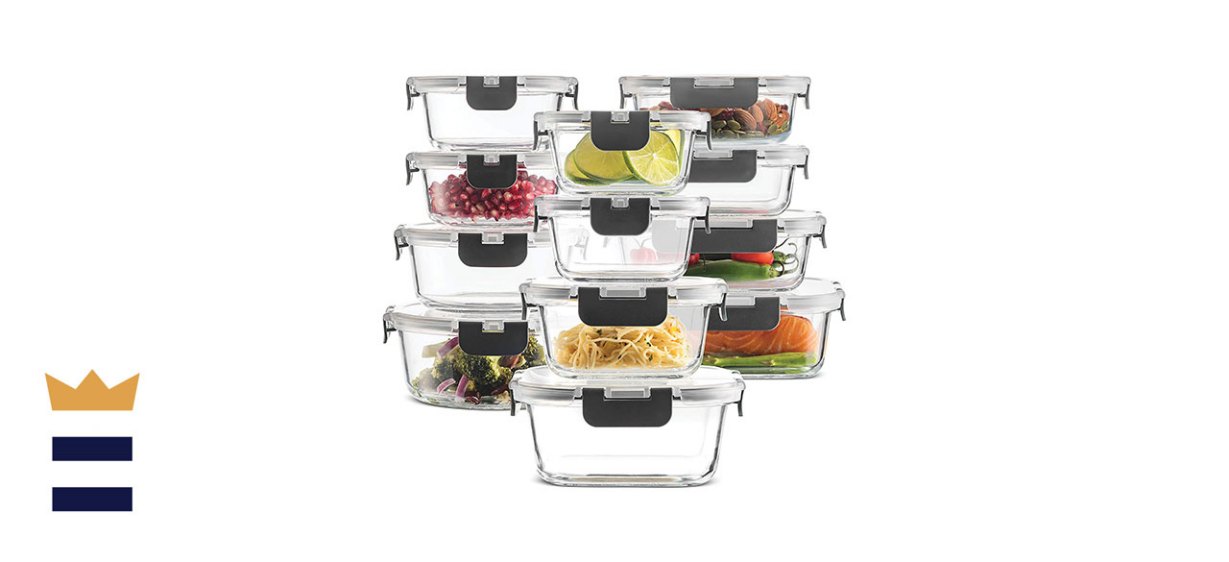 FineDine 24-Piece Glass Food Storage Containers Set