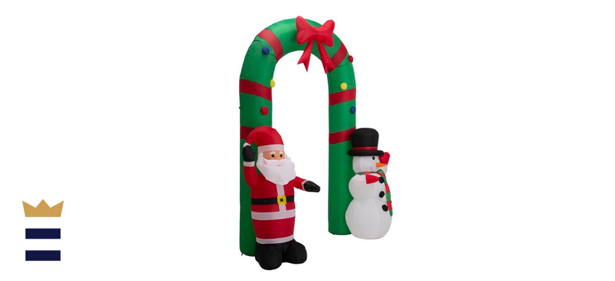 Glitzhome Santa Snowman Gate Arch