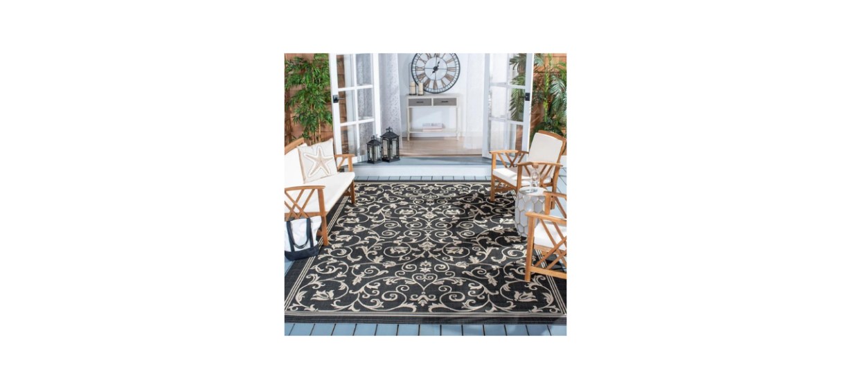 Best George Oliver Deede Floral Area Rug