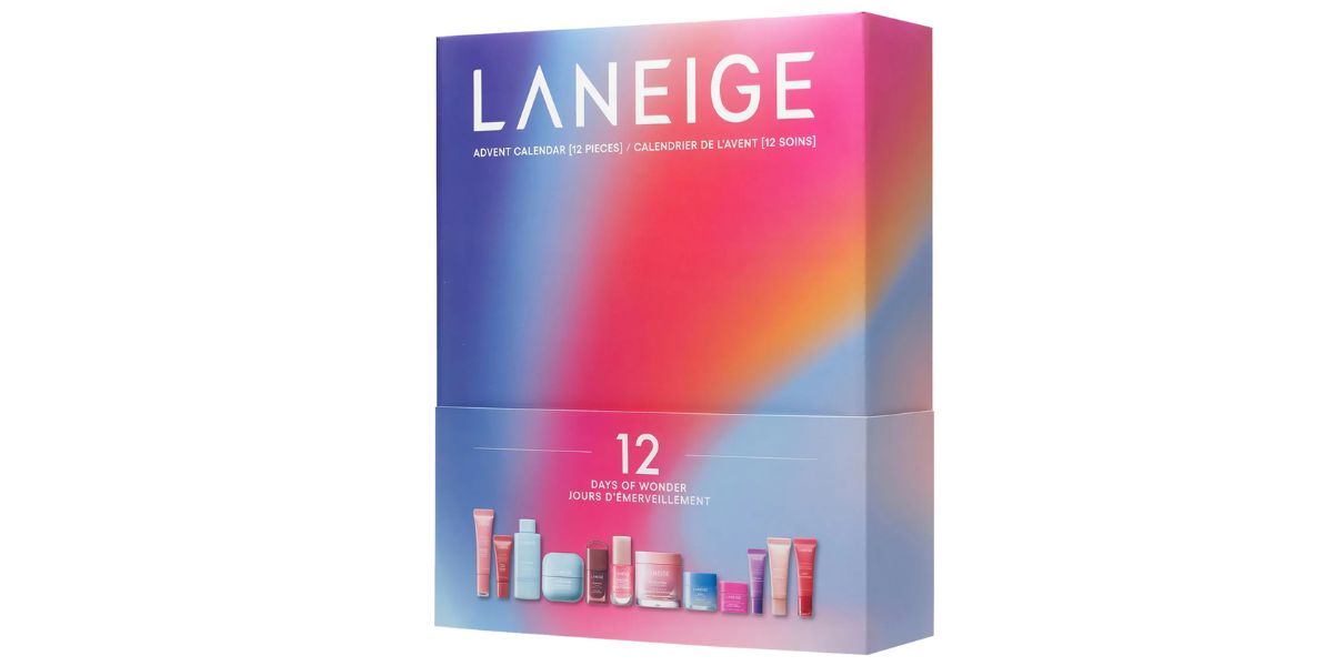 LANEIGE 12 Days of Wonder Korean Skincare &amp; Lip Favorites Advent Calendar