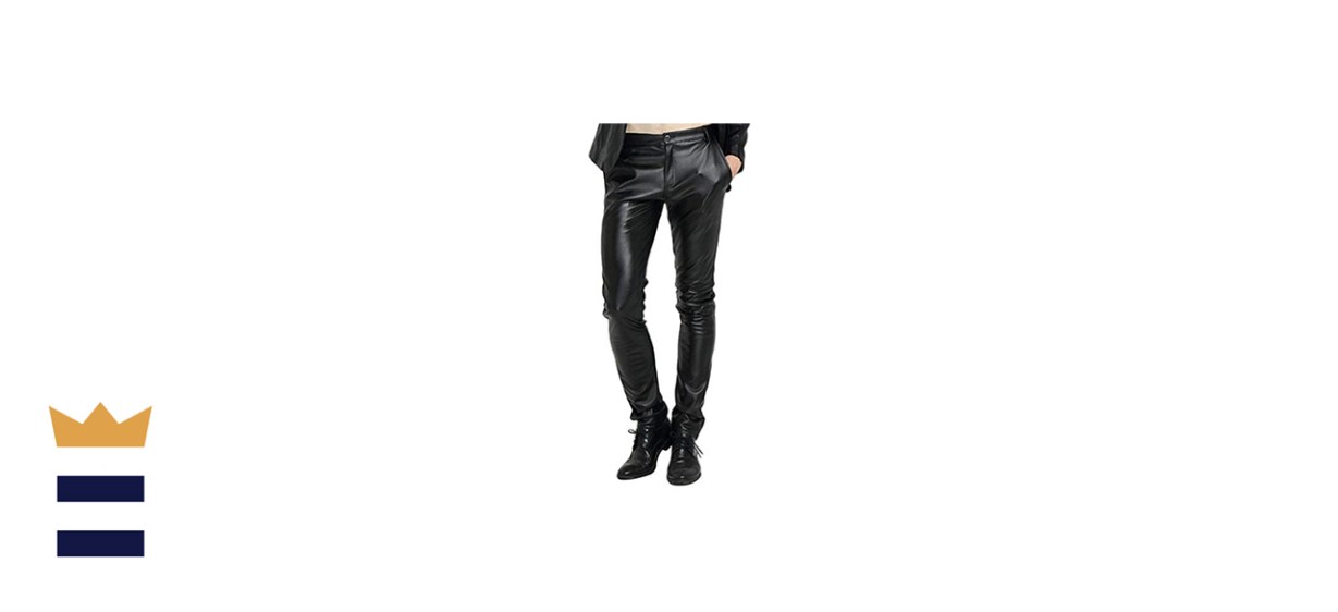 Men's Faux Leather Performance Pants 